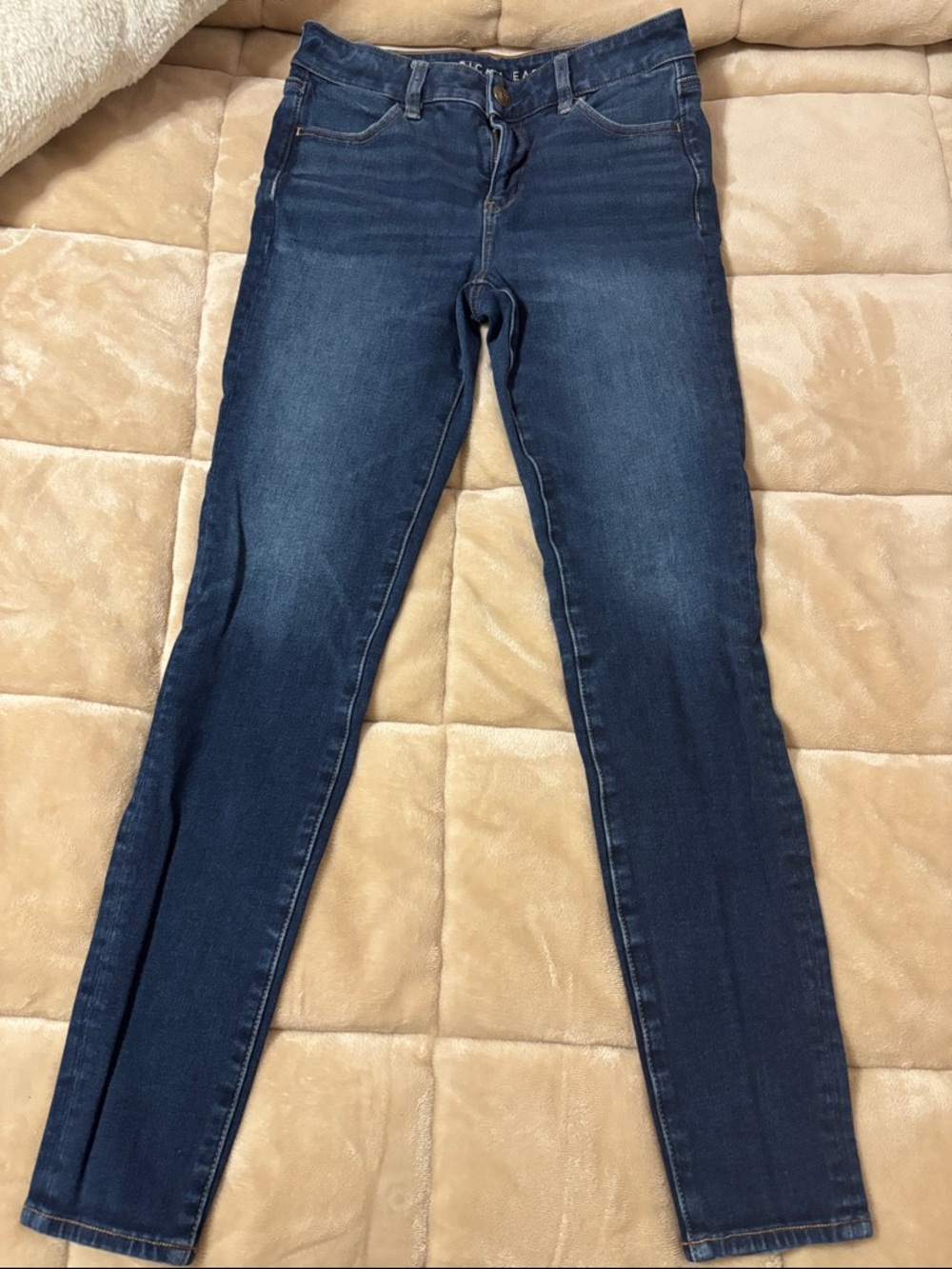 American Eagle Outfitters Women's Dark Blue Skinny Jeans